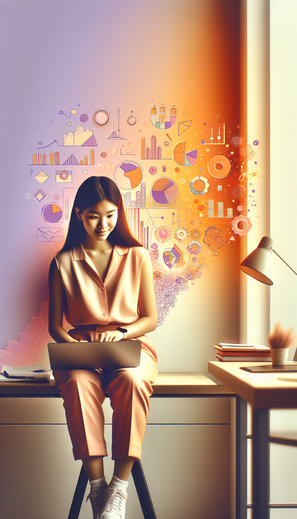 Professional using a workstation